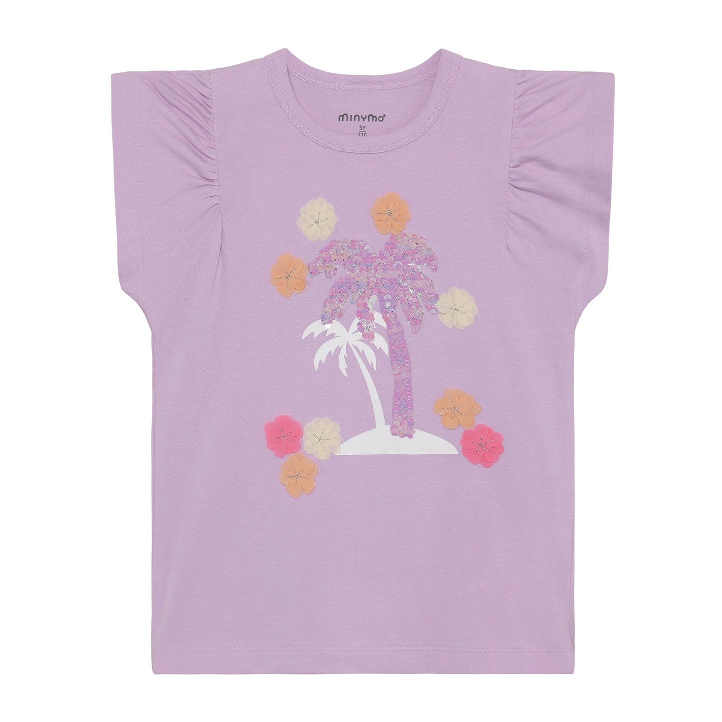 Minymo T-Shirt mit Palmen Motiv