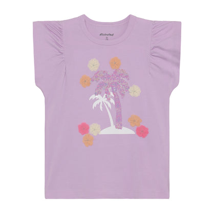 Minymo T-Shirt mit Palmen Motiv