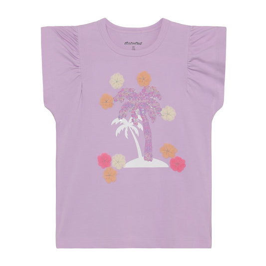 Minymo T-Shirt mit Palmen Motiv