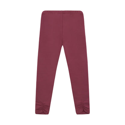 Minymo Mädchen Leggings – Rot – Rückansicht