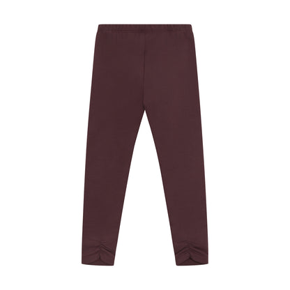 Minymo Mädchen Leggings – Bordeaux – Rückansicht