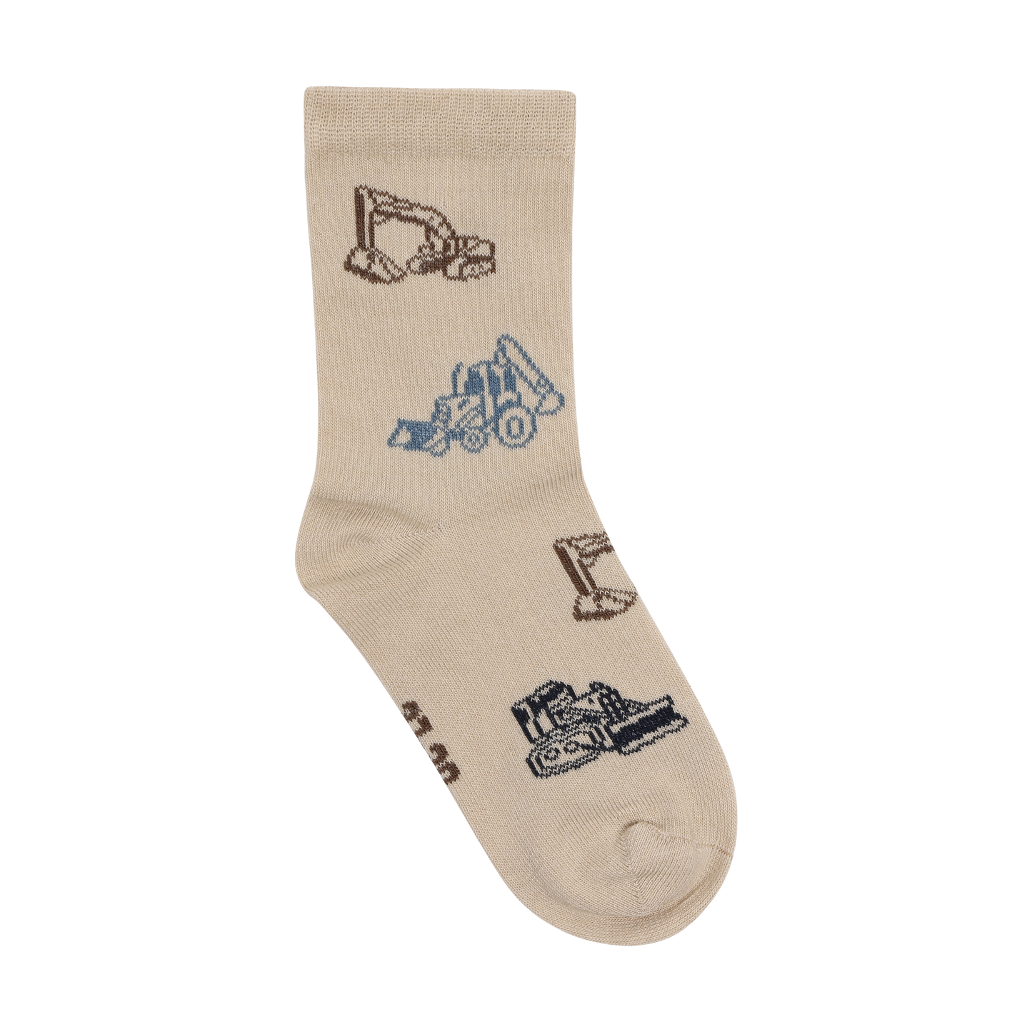 Minymo Jungen Socken 3er-Pack gemustert – Grau – Rückansicht