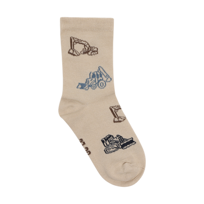 Minymo Jungen Socken 3er-Pack gemustert – Grau – Rückansicht