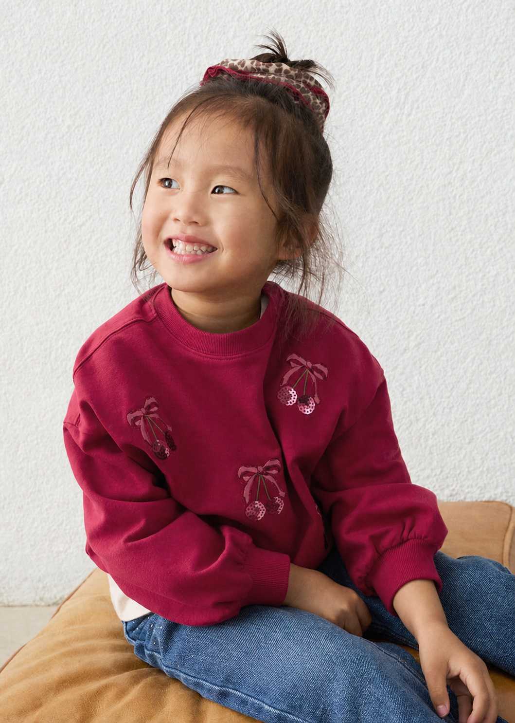 Mayoral Mädchen Pullover bestickt Cherry