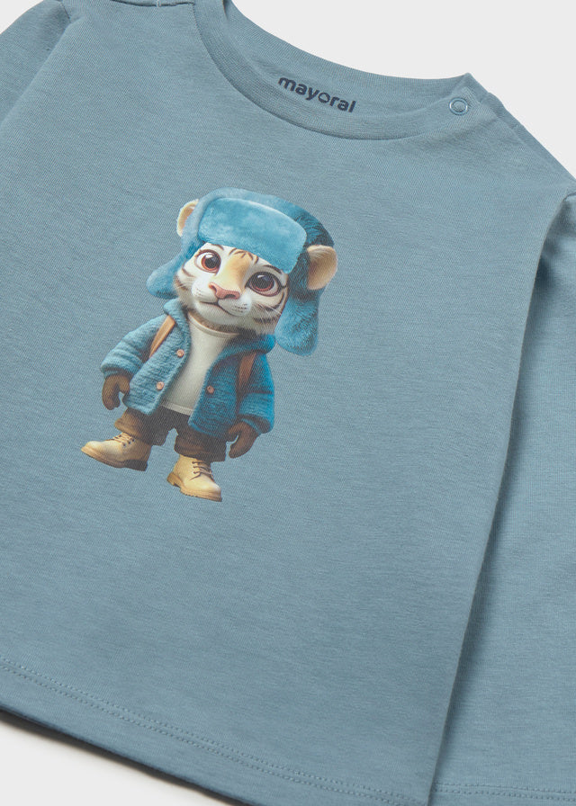 Mayoral Baby Junge Langarmshirt Tiger Artik Ansicht 6