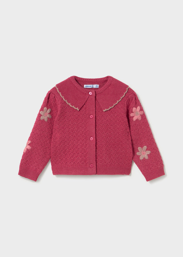 Mayoral Baby Mädchen Strickjacke Blumen Rosa Ansicht 4