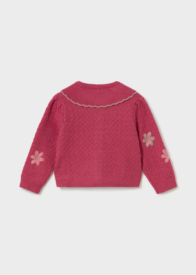 Mayoral Baby Mädchen Strickjacke Blumen Rosa Ansicht 5