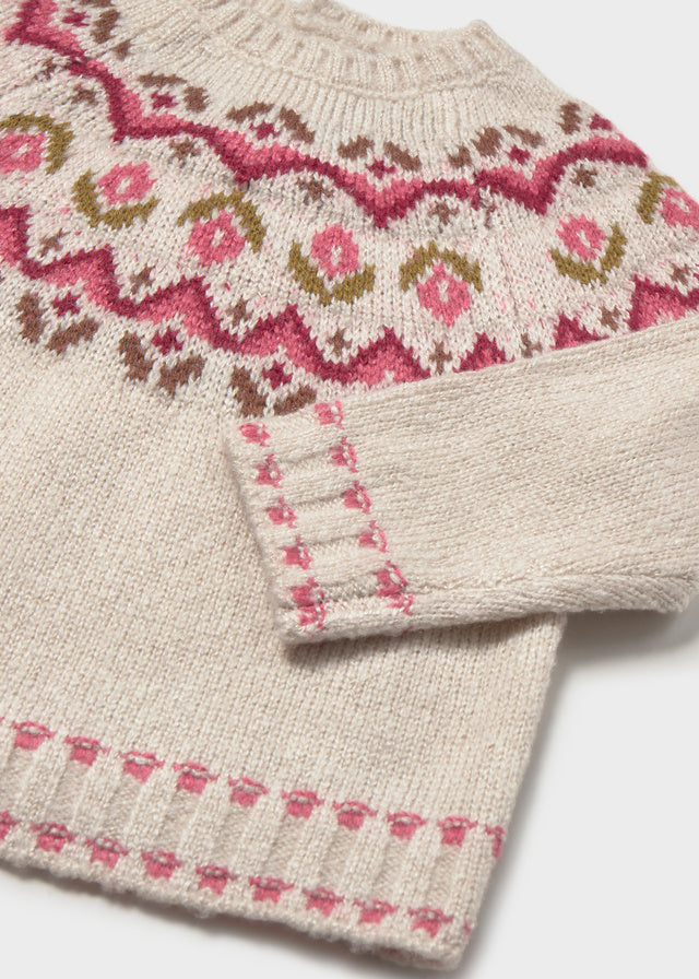 Mayoral Baby Mädchen Pullover jacquard Rohweiss Ansicht 6