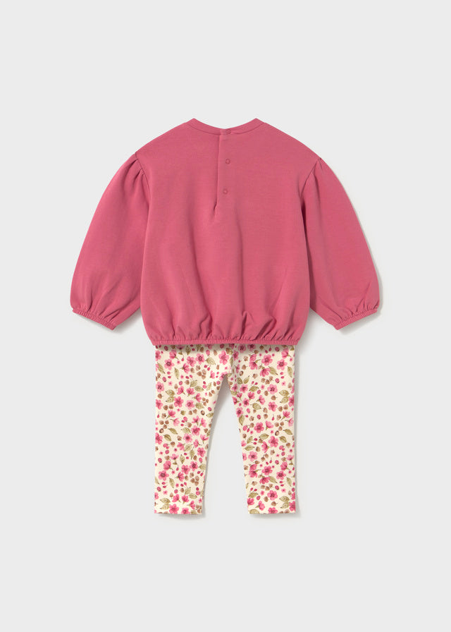 Mayoral Baby Mädchen Set Leggings Pullover Rosa Ansicht 5