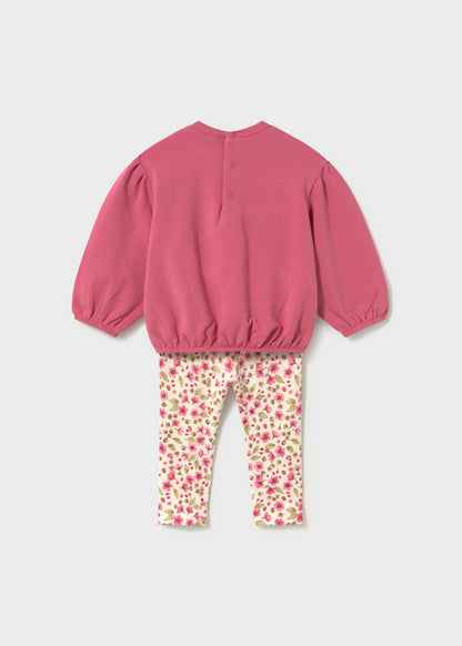 Mayoral Baby Mädchen Set Leggings Pullover Rosa Ansicht 5
