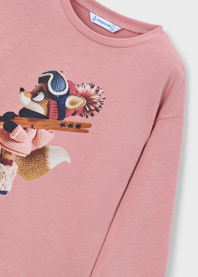 Mayoral Mädchen T-Shirt langarm Rosa Ansicht 6
