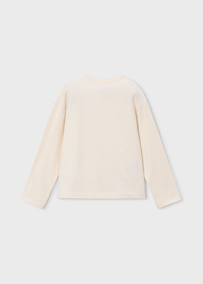 Mayoral Mädchen T-Shirt langarm Soja Ansicht 5