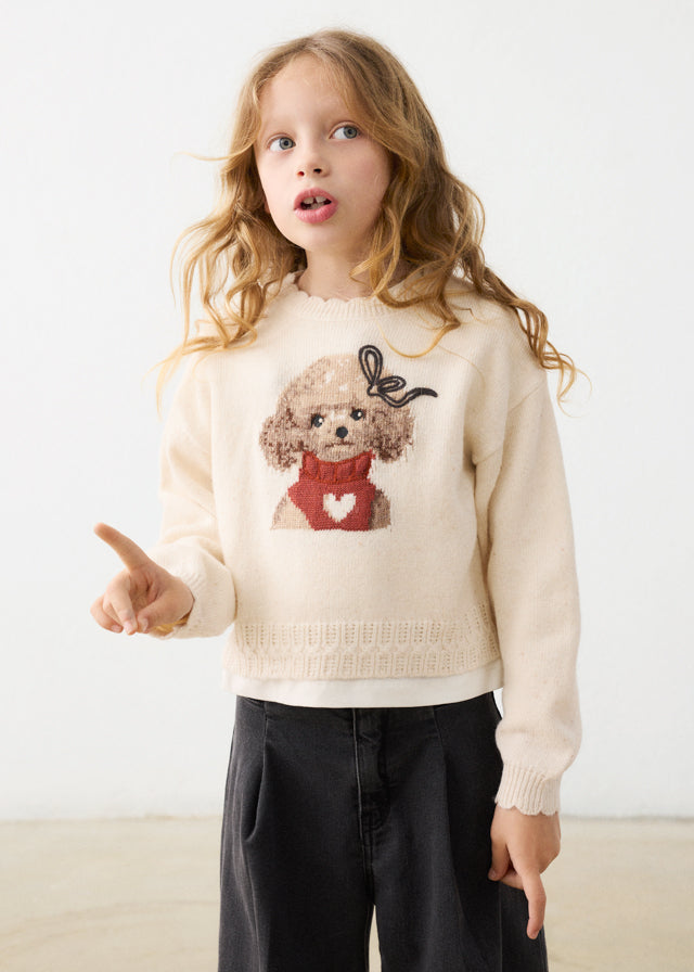 Mayoral Mädchen Pullover Rohweiss Ansicht 1