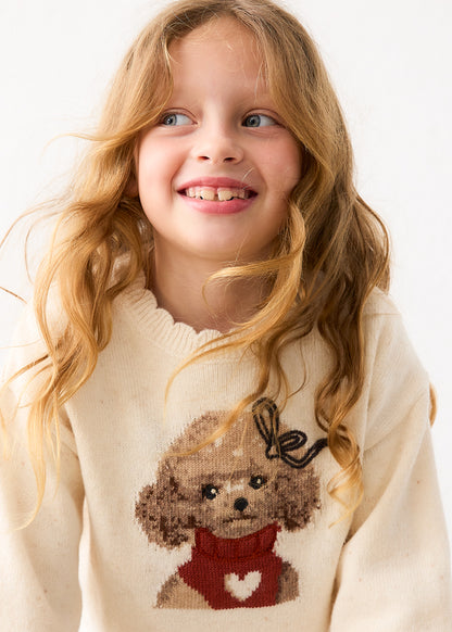 Mayoral Mädchen Pullover Rohweiss Ansicht 2