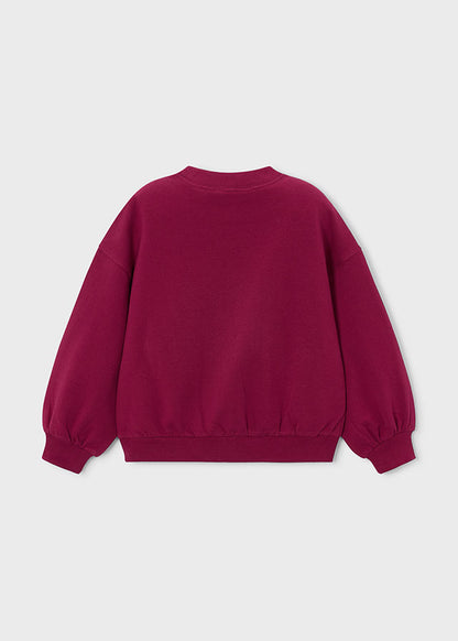 Mayoral Mädchen Pullover bestickt Cherry Ansicht 5