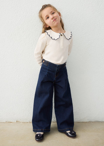 Mayoral Mädchen Jeans Hose wide leg Extra Dunk Ansicht 2