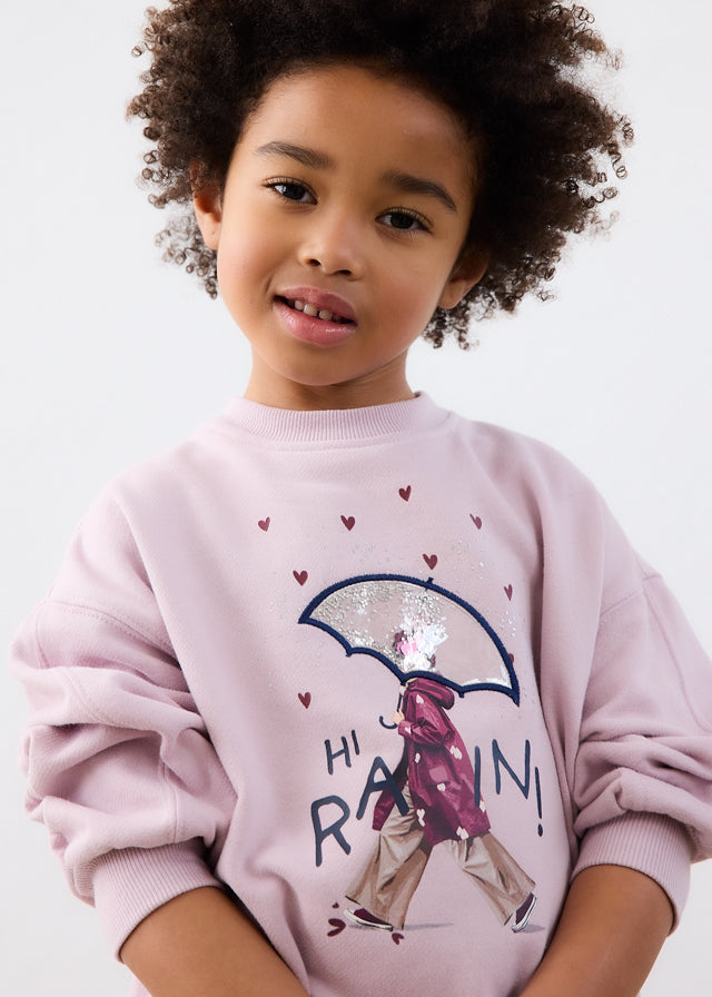 Mayoral Mädchen Set Leggings flare Malve Ansicht 2