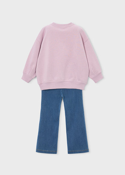 Mayoral Mädchen Set Leggings flare Malve Ansicht 5