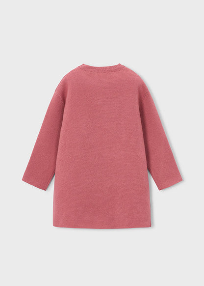 Mayoral Mädchen Strickkleid mit Schal Rosa Ansicht 5