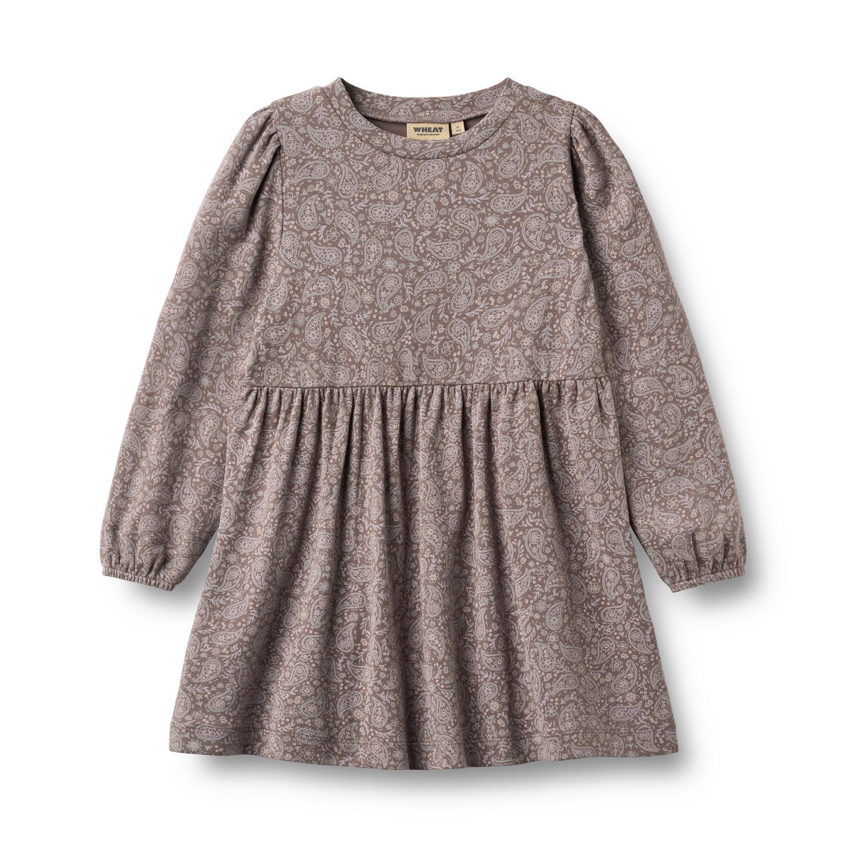 Wheat Mädchen Kleid Eliane – Purple Plum Paisley – Produktansicht 1