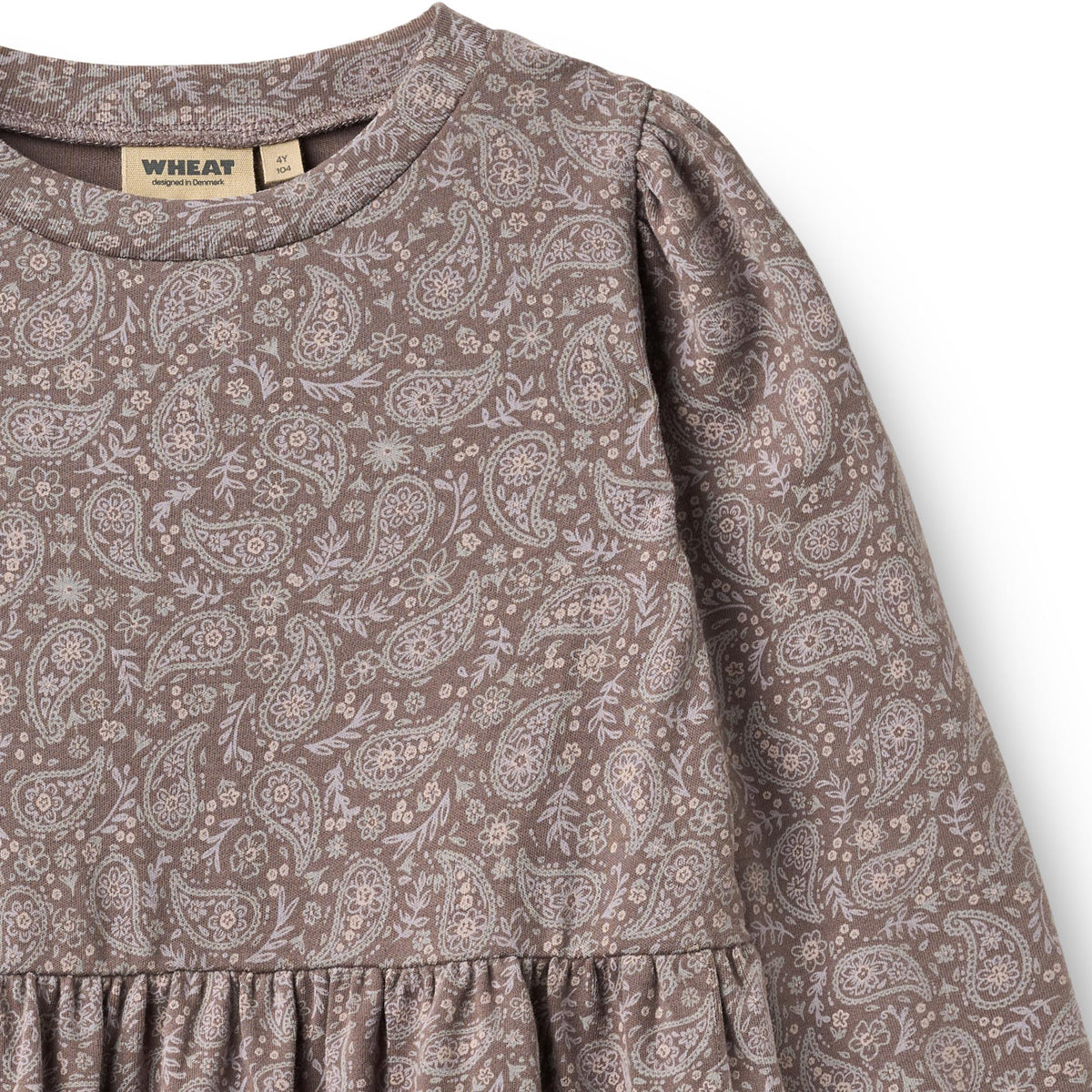 Wheat Mädchen Kleid Eliane – Purple Plum Paisley – Produktansicht 3