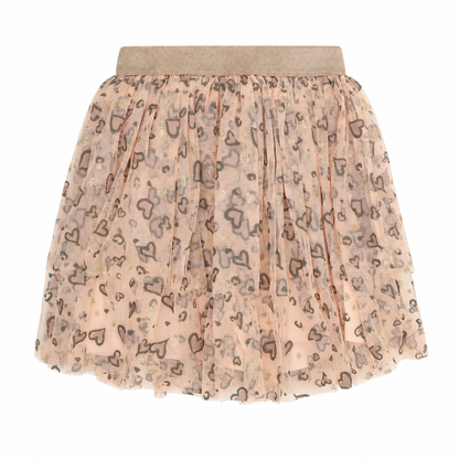 Minymo Mädchen Rock Mesh Allover-Print – Rosa