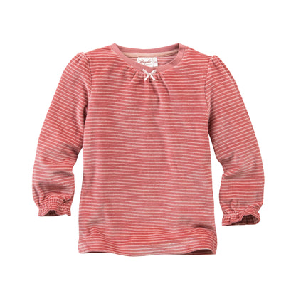 People Wear Organic Nicki-Schlafanzug rosa geringelt