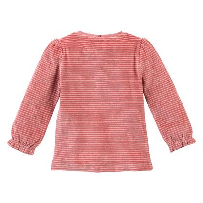 People Wear Organic Nicki-Schlafanzug rosa geringelt