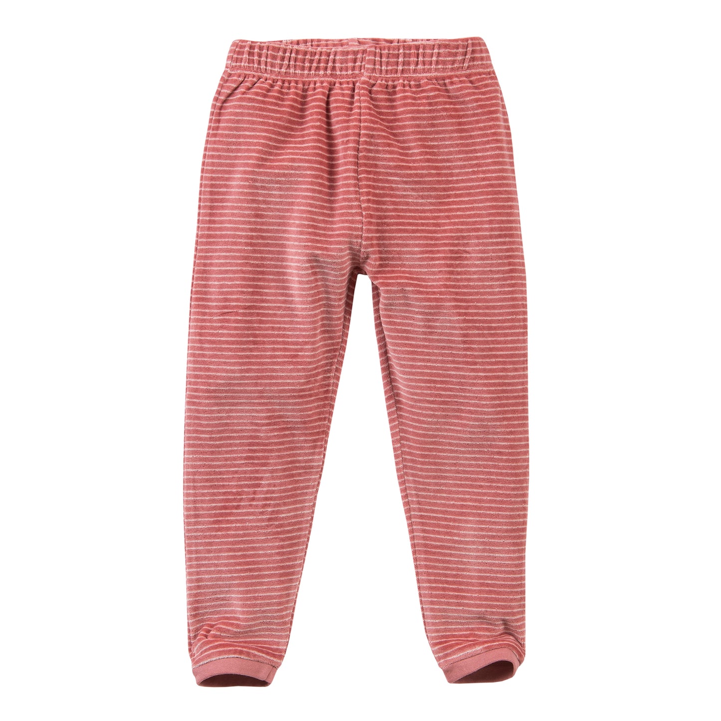 People Wear Organic Nicki-Schlafanzug rosa geringelt