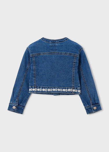 Mayoral Jeans Jacke Guipure in Dunkel für Kinder
