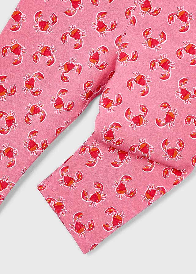 Mayoral Mädchen Leggings Rosa mit Krebs-Print