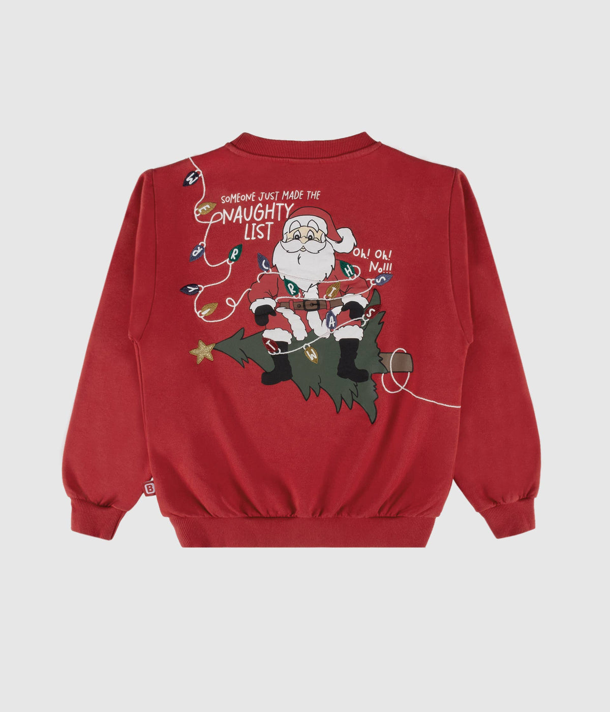 Weihnachtssweatshirt - Leuchtet im Dunkeln: Rot / 12A