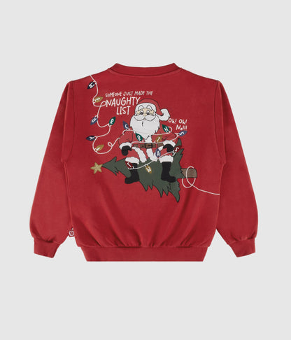 Weihnachtssweatshirt - Leuchtet im Dunkeln: Rot / 6A