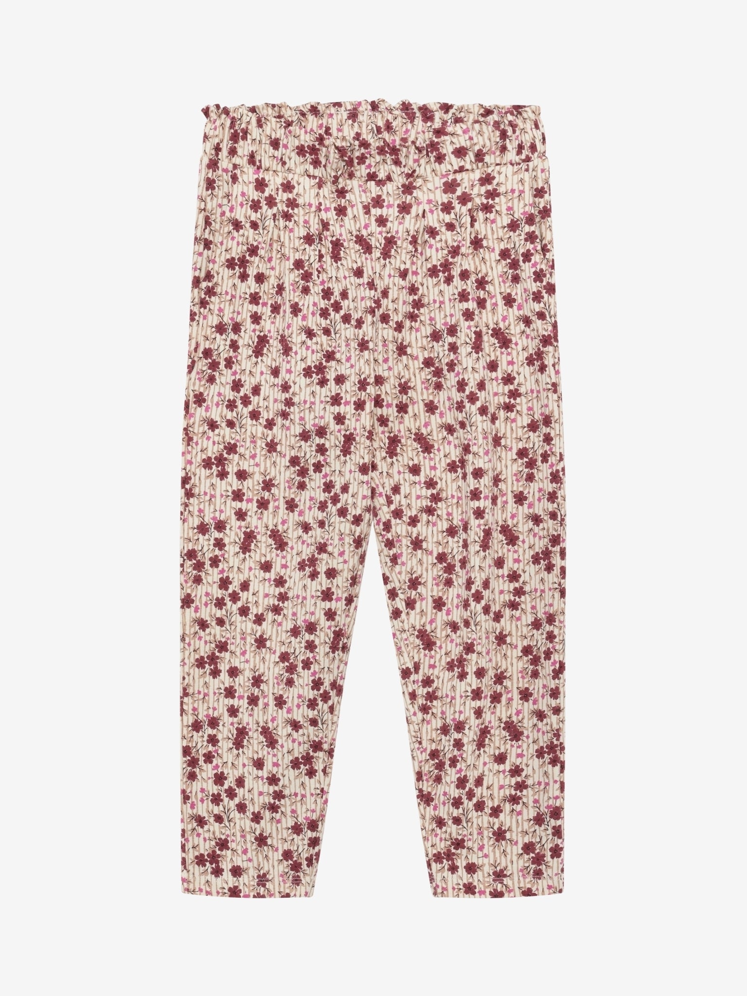 Minymo Mädchen Leggings – Rosa mit Blumenmuster