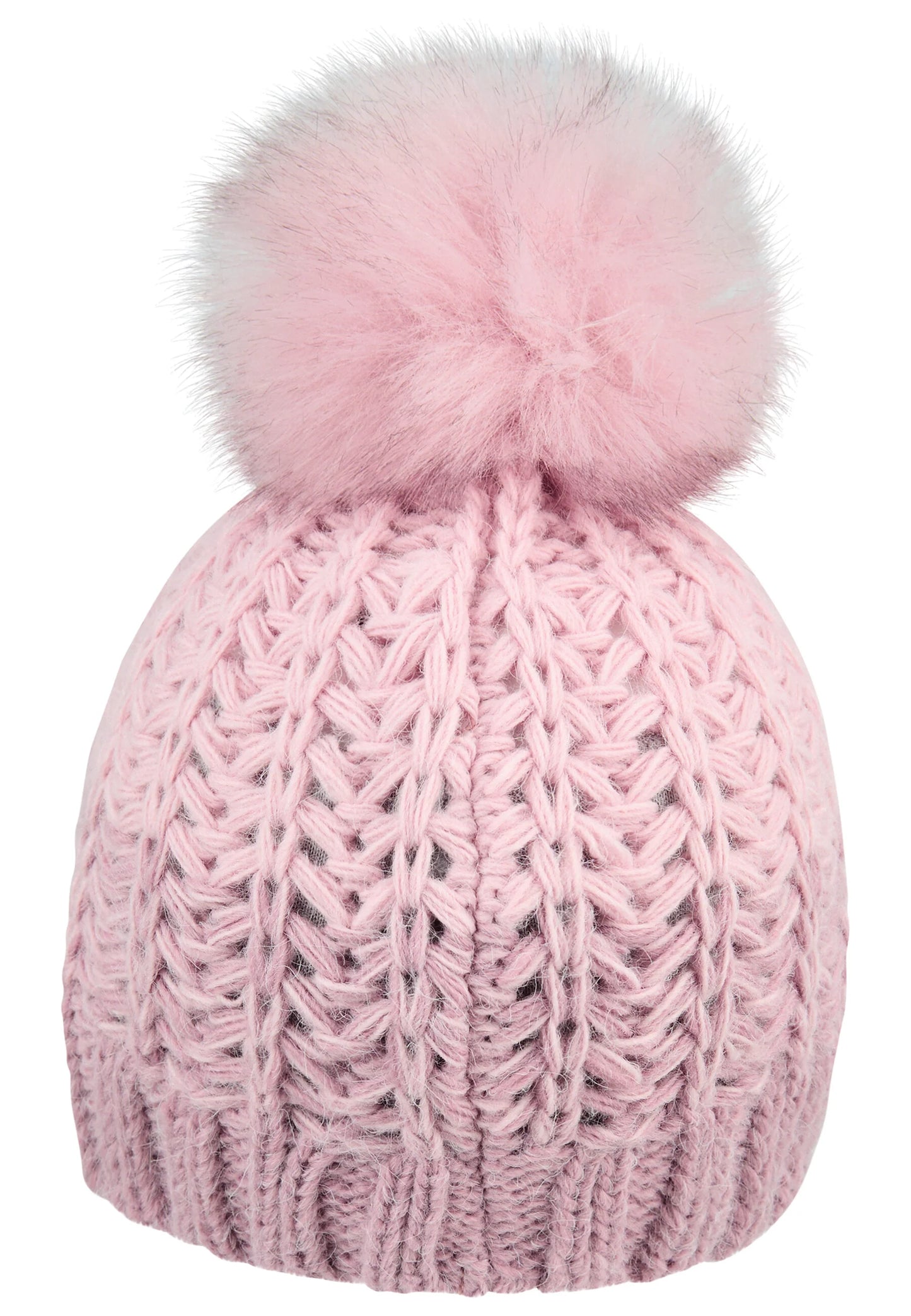 Sterntaler Kinder Strickmütze Farbverlauf Samtrosa