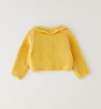 Minibanda Mädchen Strickjacke Gelb