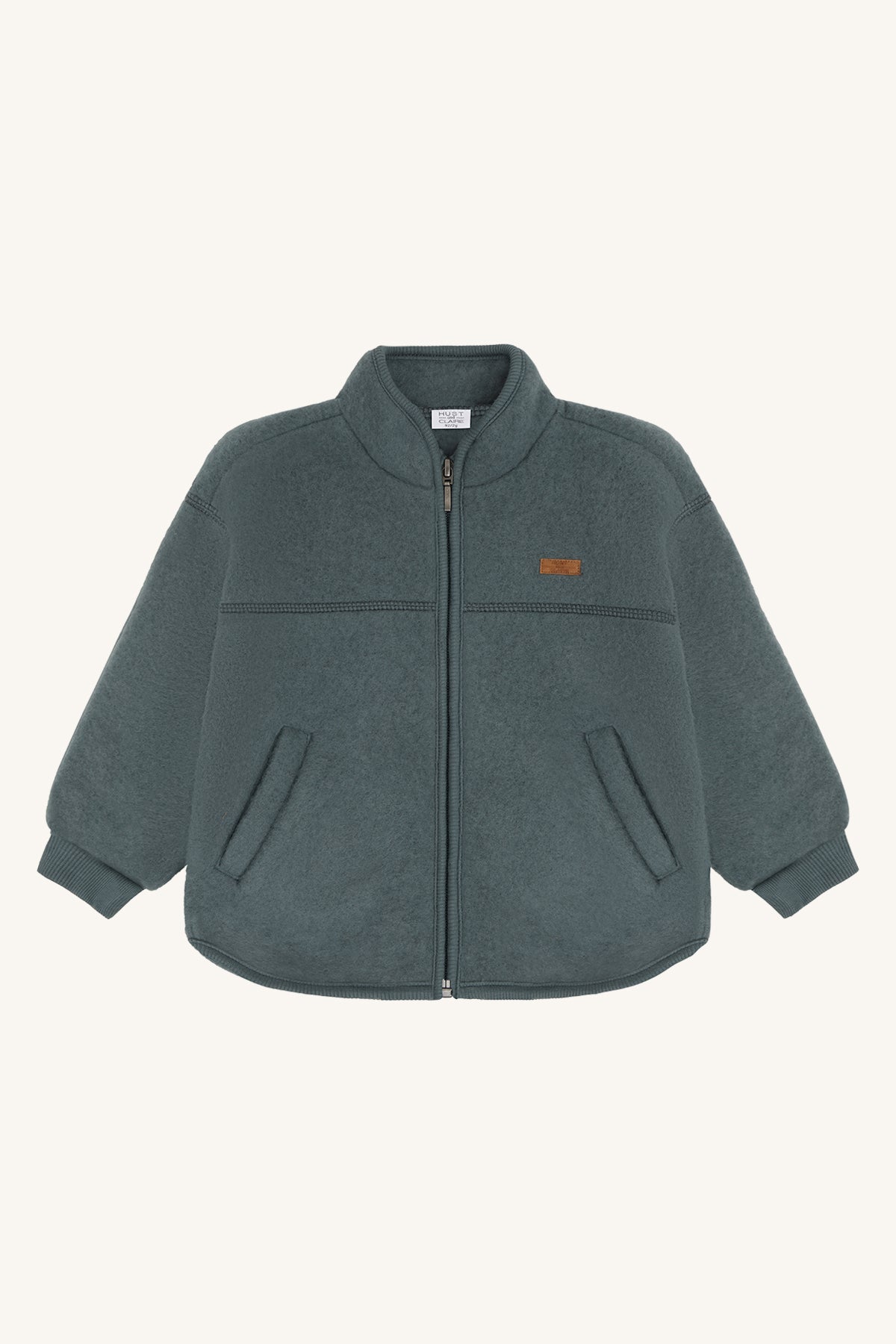 Hust & Claire Kinder Fleecejacke HCEmi Zip Jacket Wool - Balsam Green - Extra 0
