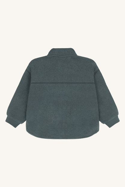 Hust & Claire Kinder Fleecejacke HCEmi Zip Jacket Wool - Balsam Green - Extra 1 (2)