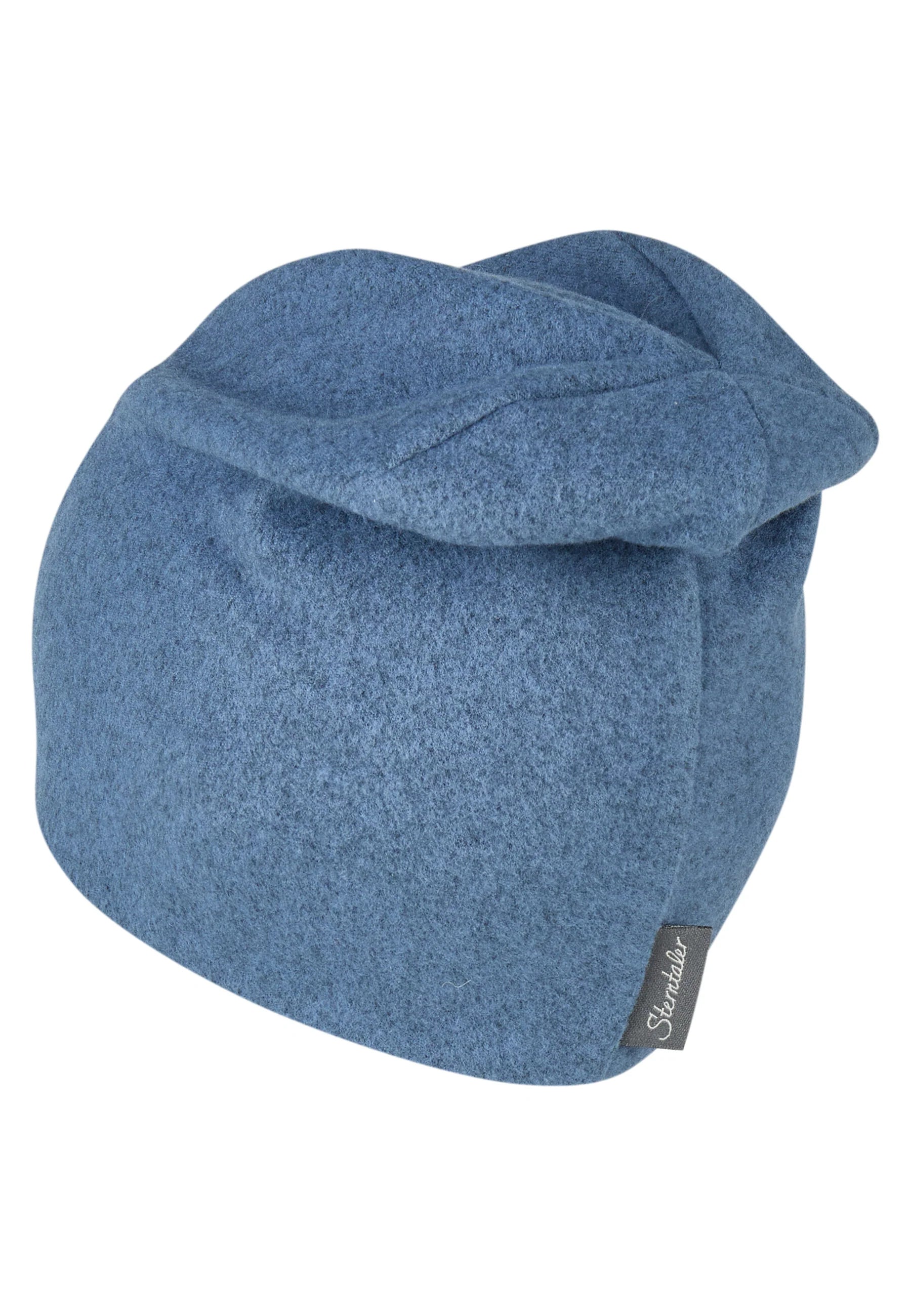 Sterntaler Kinder Beanie LKW Blau meliert