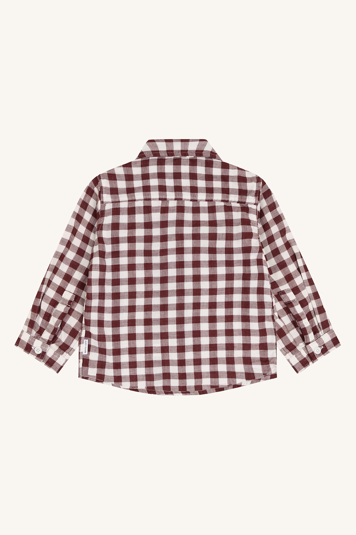 Hust & Claire Jungen Hemd HCRavn Muslin Check - Red Chocolate - Extra 1 (2)