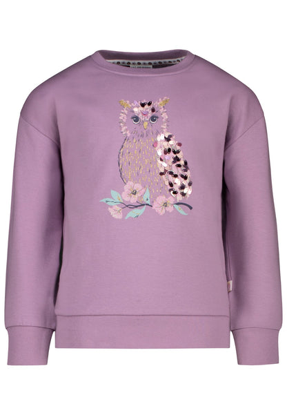 Salt and Pepper Mädchen Sweatshirt Eule – Helllila