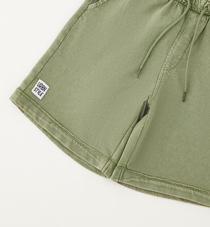 iDO Jungen Shorts mit Kordelzug Olivgrün