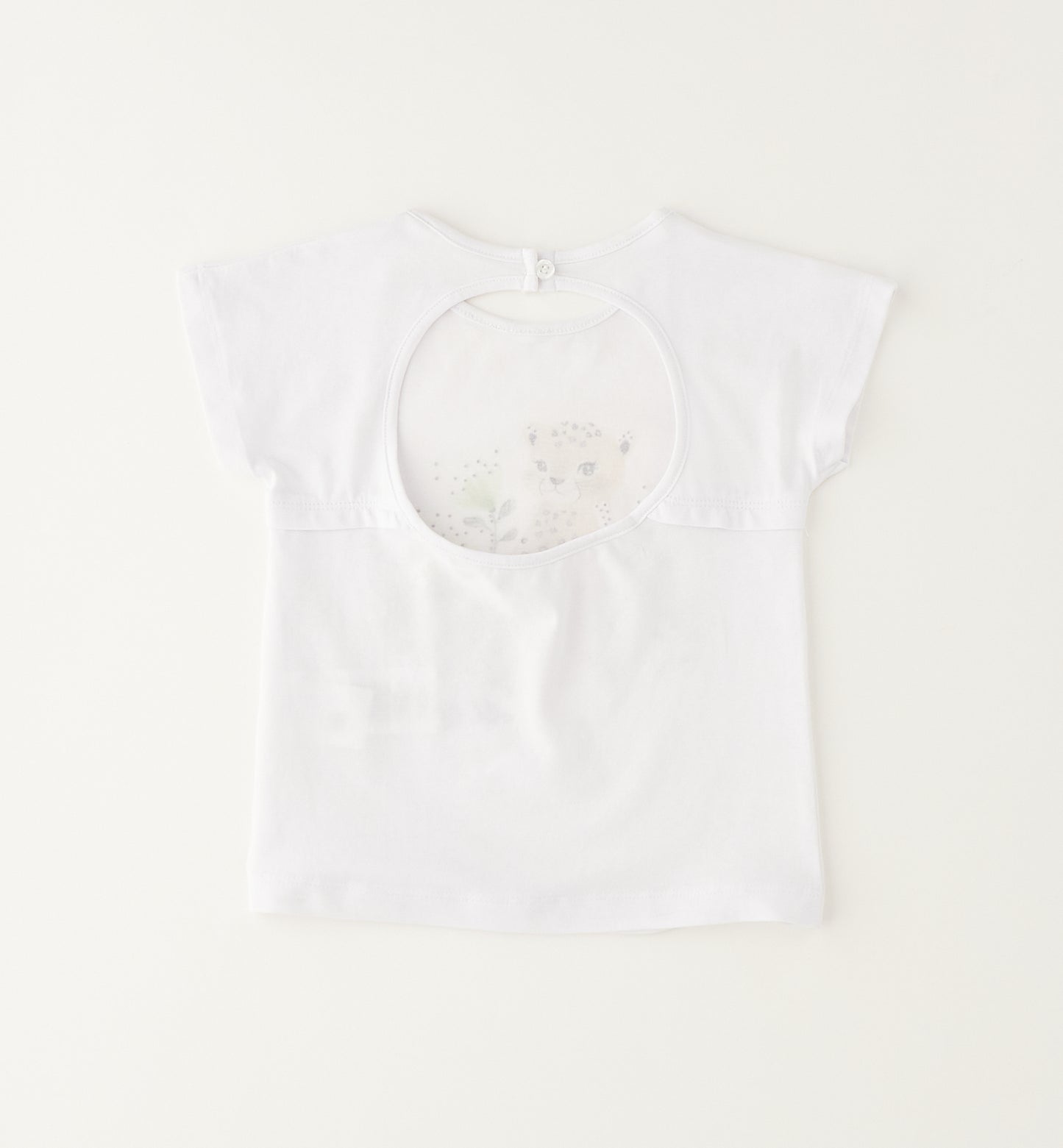 iDO T-Shirt Mädchen Optical White Mokkini