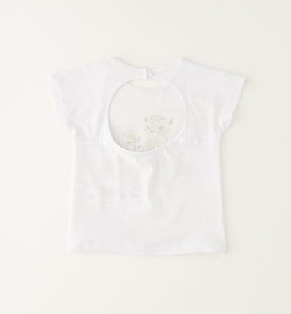 iDO T-Shirt Mädchen Optical White Mokkini