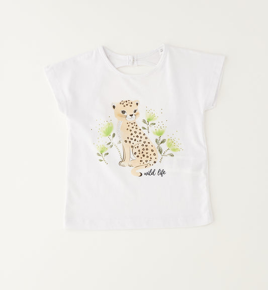 iDO T-Shirt Mädchen Optical White Mokkini