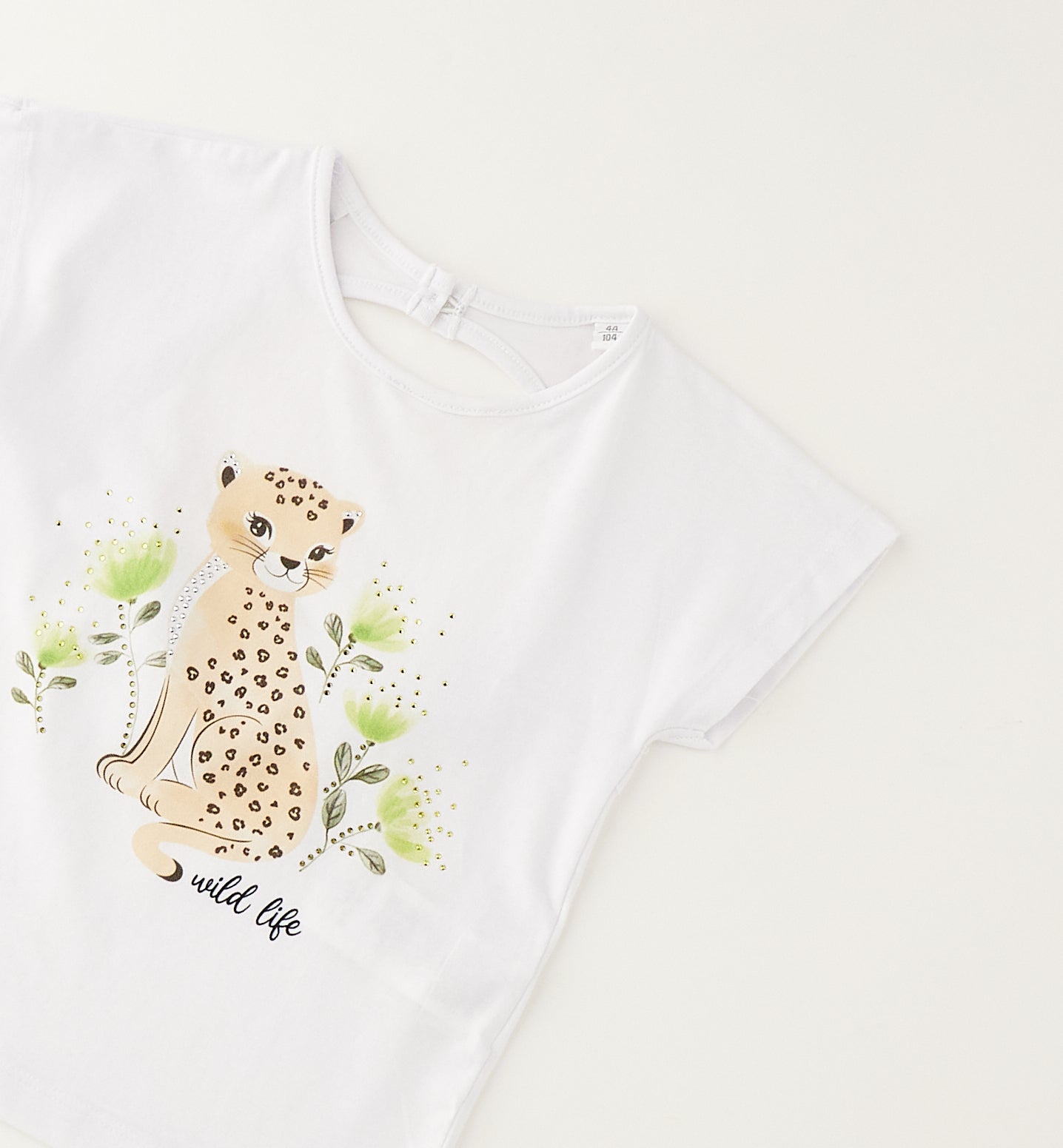 iDO T-Shirt Mädchen Optical White Mokkini