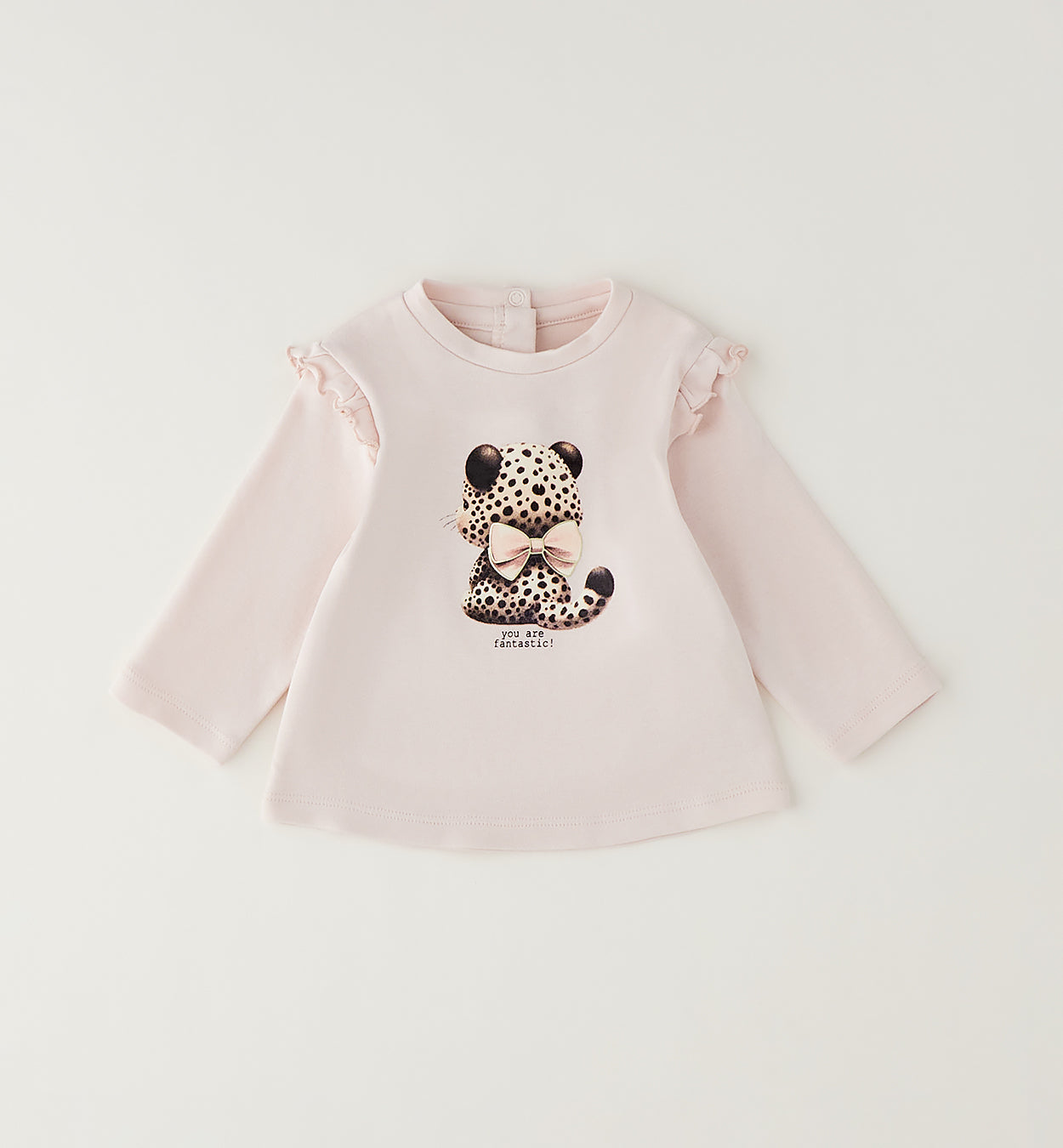 Minibanda Baby Mädchen Langarmshirt mit Panda-Motiv in Rosa - 4.H080/00-2522_3
