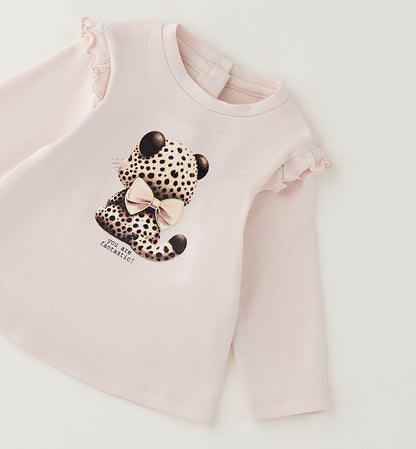 Minibanda Baby Mädchen Langarmshirt mit Panda-Motiv in Rosa - 4.H080/00-2522_1