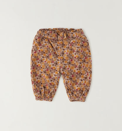 iDO Mädchen Blumenhose Haselnuss-Fuchsia – gefaltete Ansicht