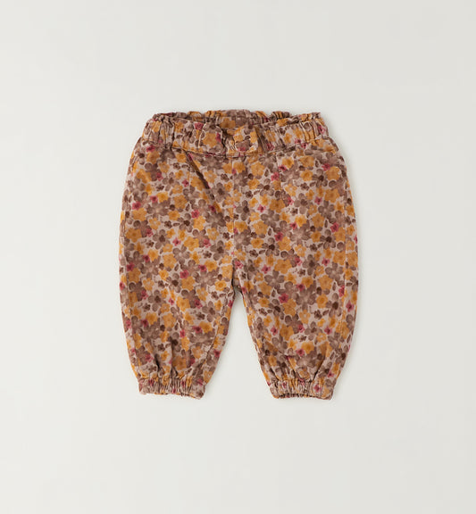 iDO Mädchen Blumenhose Haselnuss-Fuchsia – gefaltete Ansicht